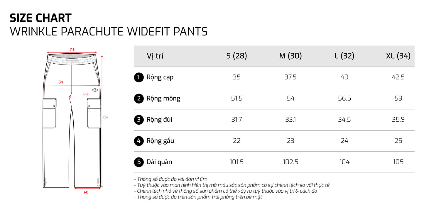Size chart - TJO5SP3