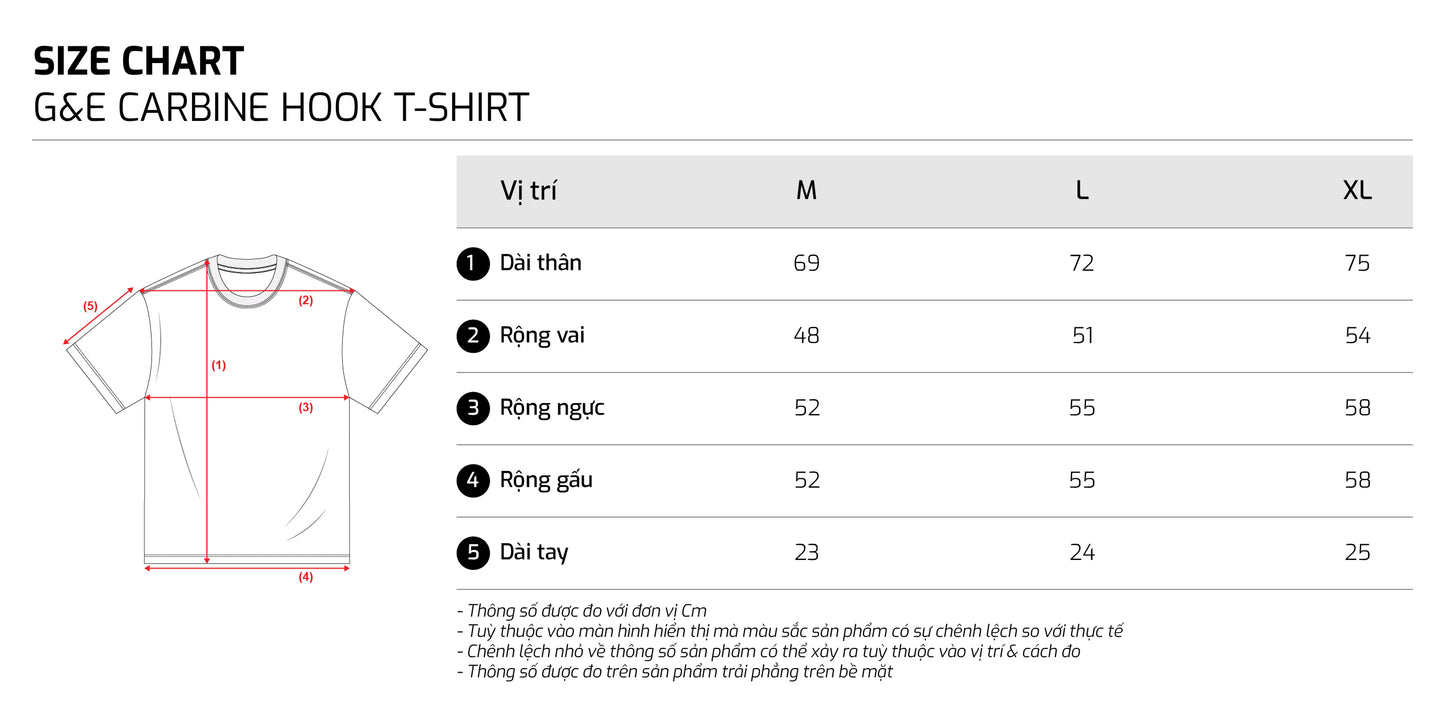 Size chart - TJO5ST8