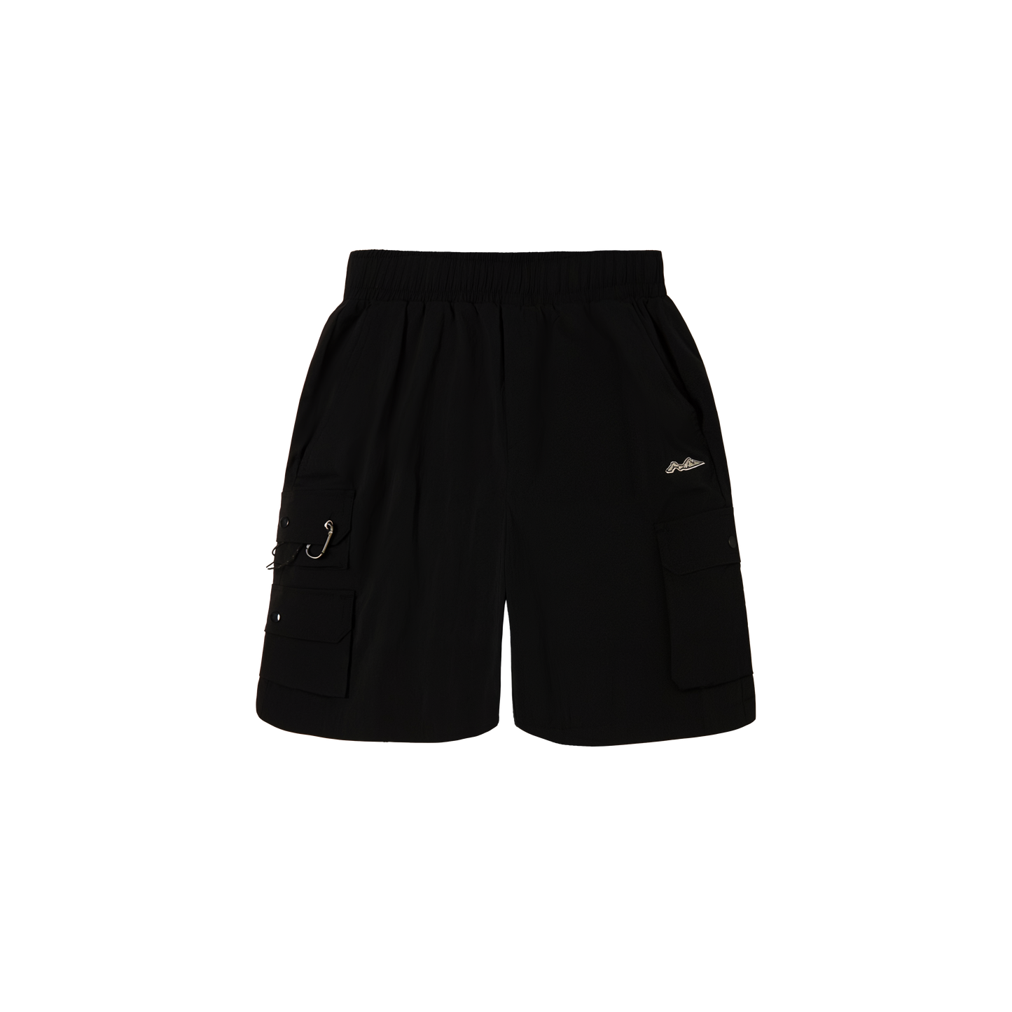 TJO Multi Cargo Parachute Shorts - Black
