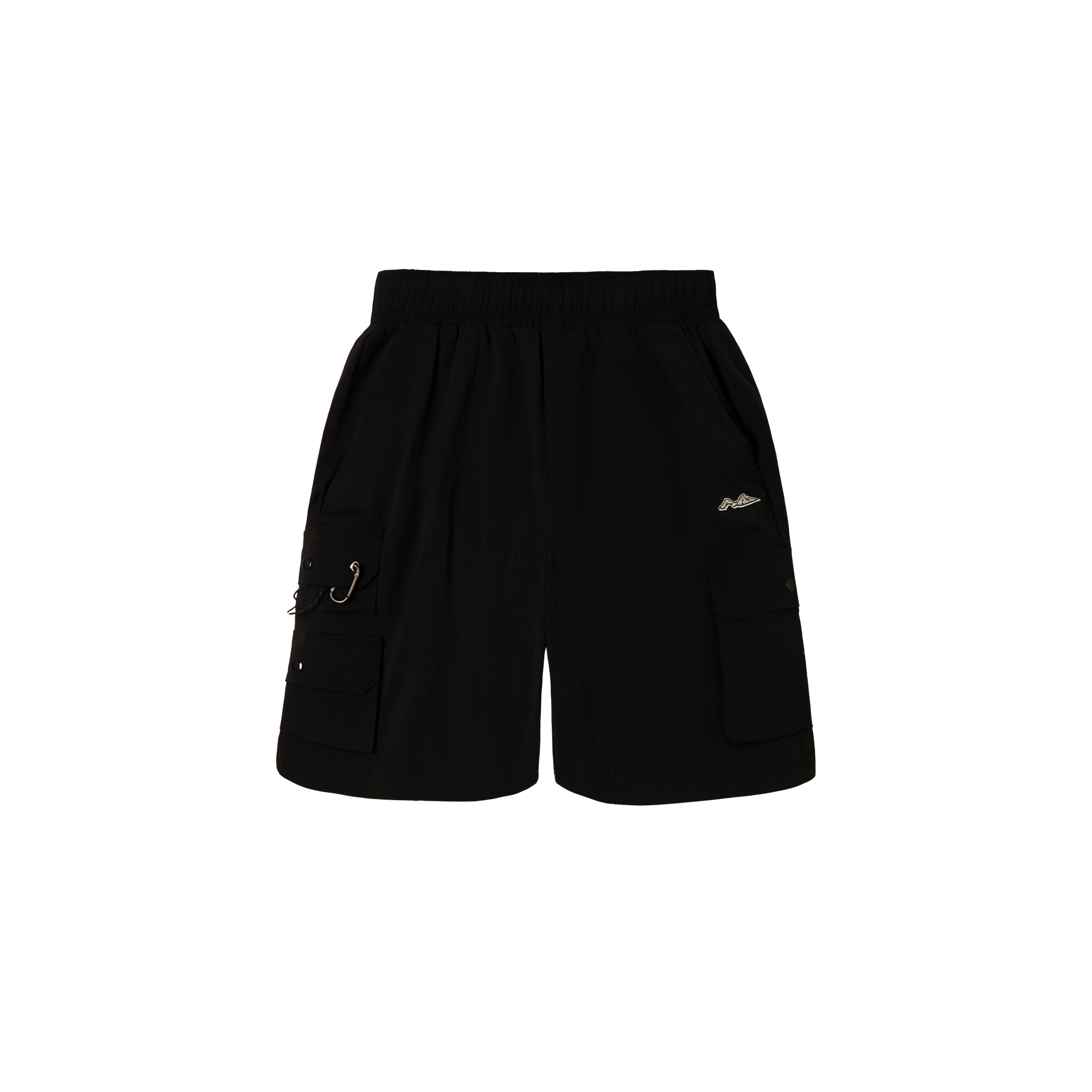 TJO Multi Cargo Parachute Shorts - Black