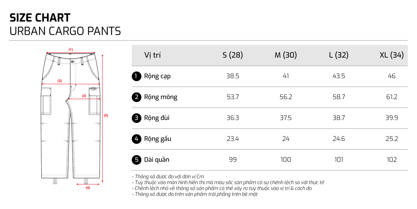Size chart - TJO5SP2