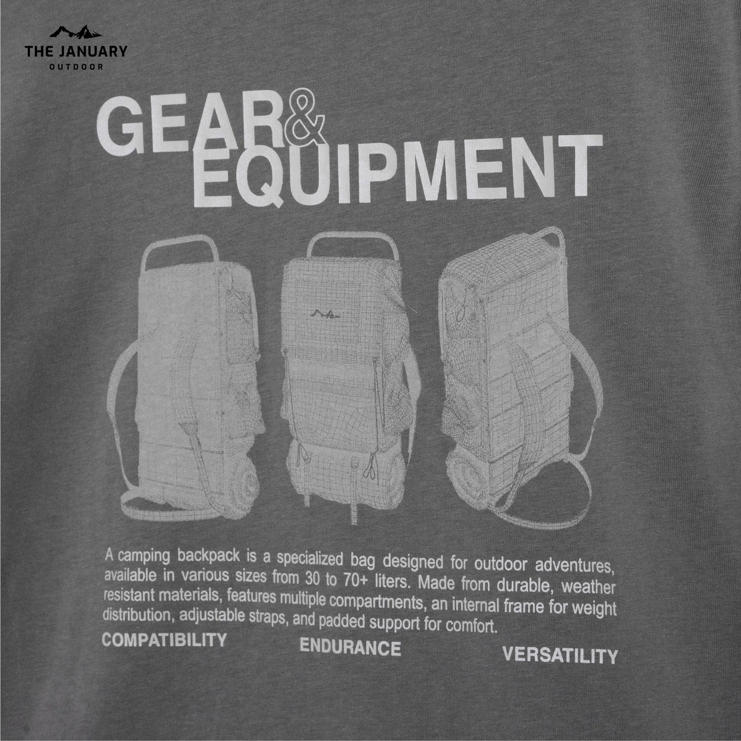 TJO G&E Camping Backpack Tshirt