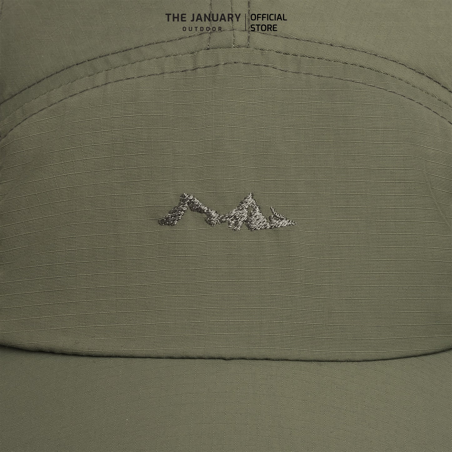 TJO Ripstop 5-Panel Logo Cap - Detail