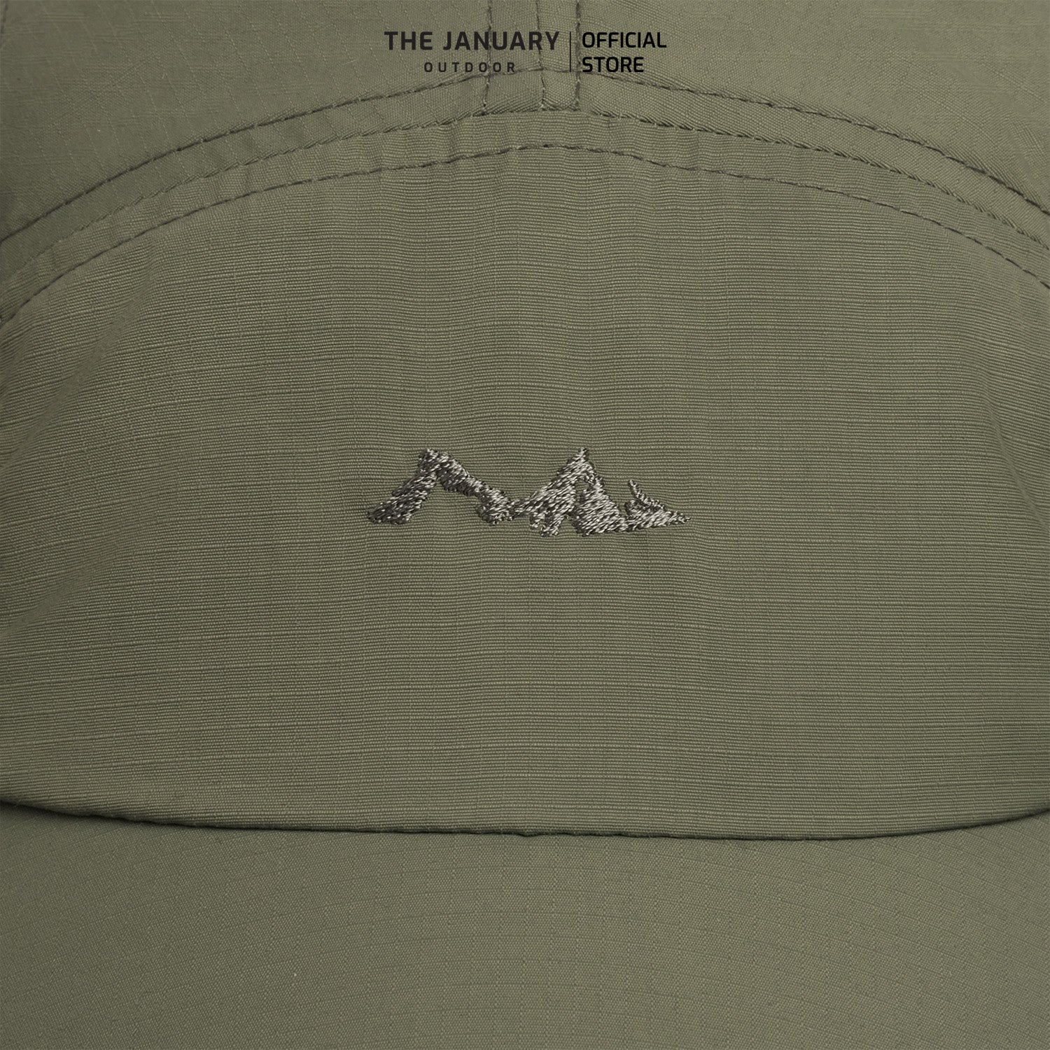 TJO Ripstop 5-Panel Logo Cap - Detail