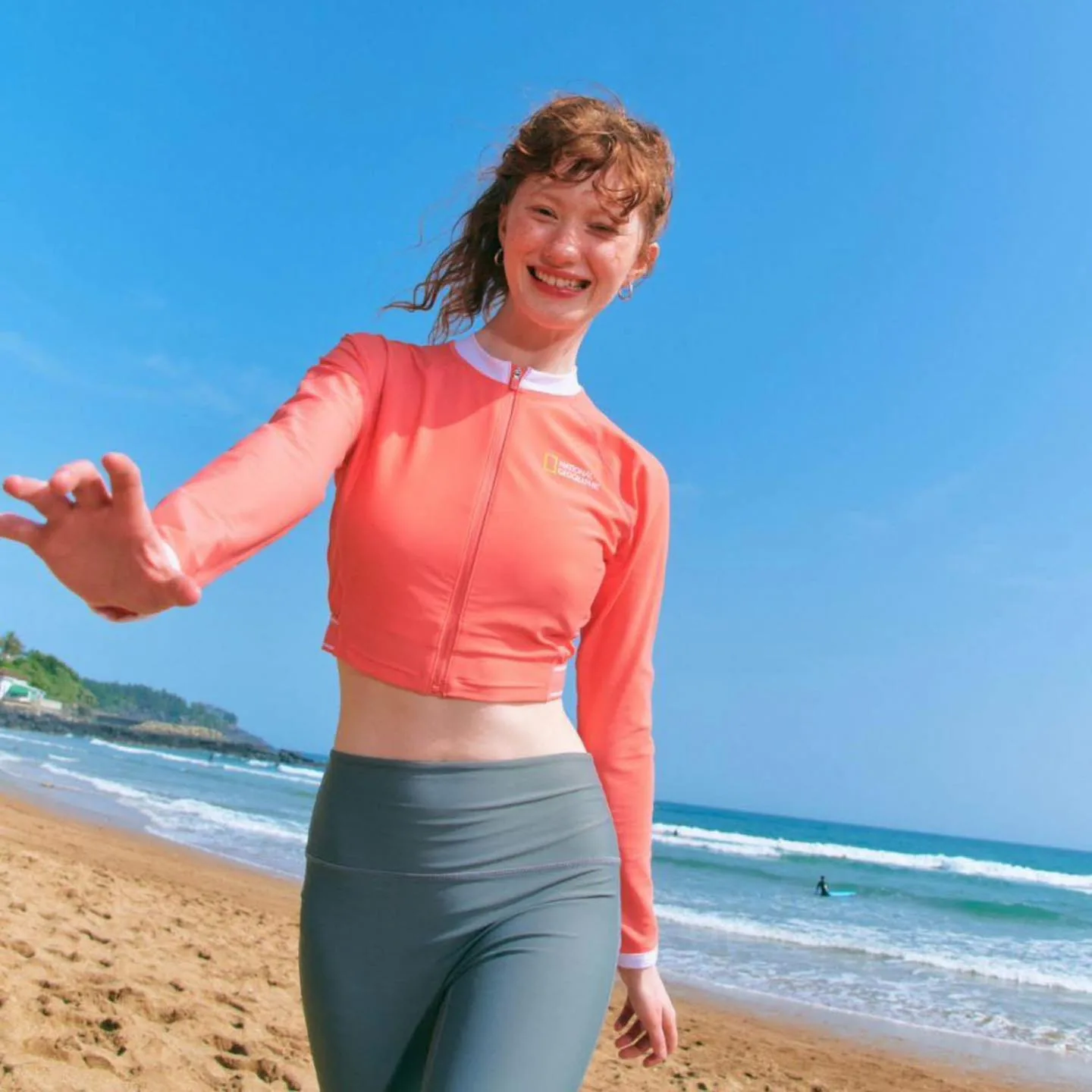Rashguard National Geographic UPF50+ xuất khẩu — áo bơi outdoor VNXK The Gate