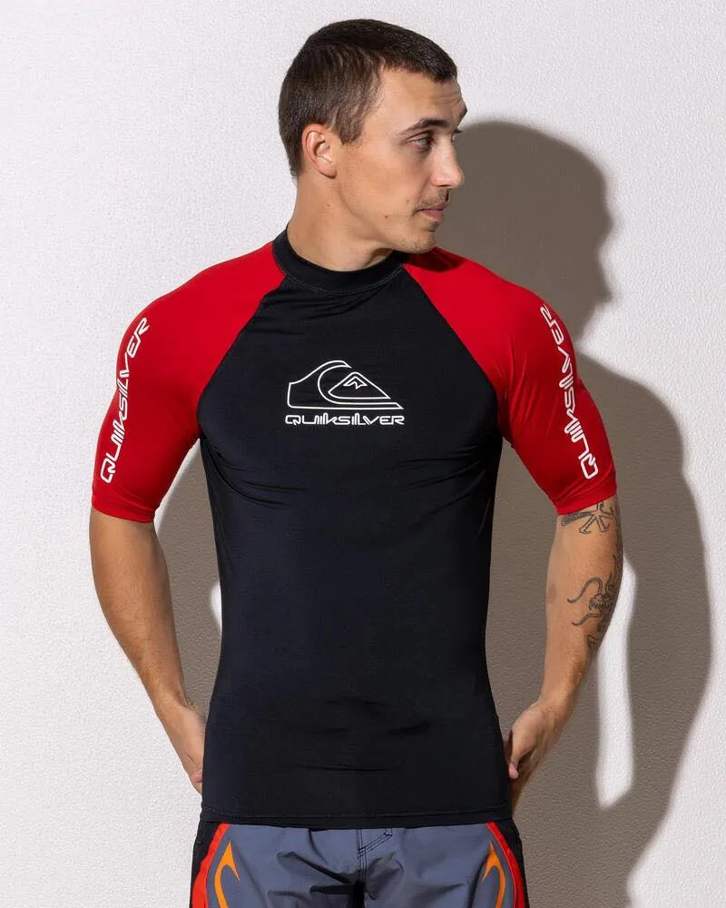 Rashguard Quiksilver tay ngắn nam xuất khẩu — áo bơi surf VNXK The Gate