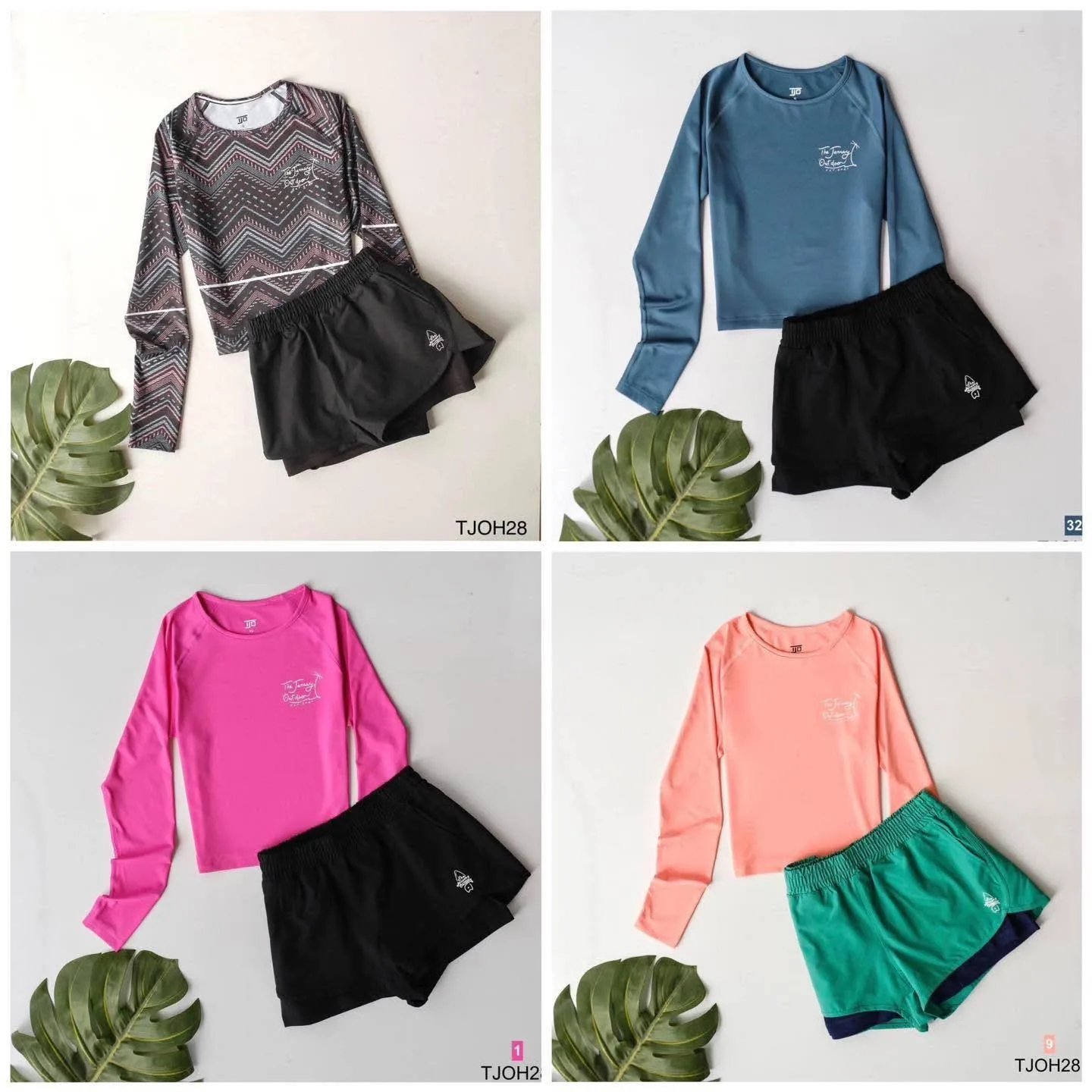 Rashguard TJO UPF50+ dài tay nam màu xanh rêu — áo bơi chống nắng The January Outdoor